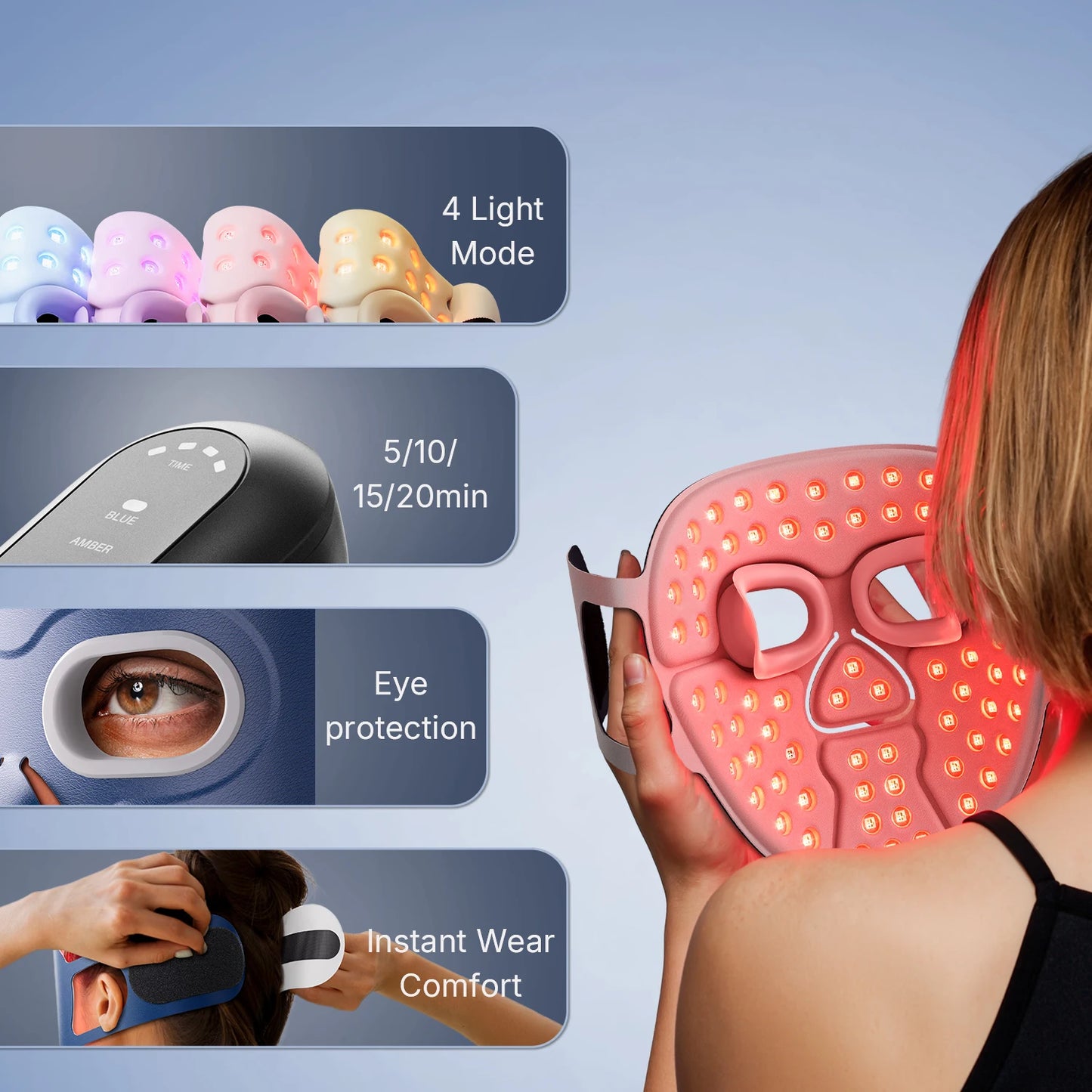 LED Red Light Therapy Face Mask